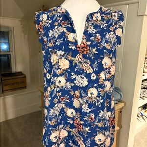 41 Hawthorn Blue Floral Top